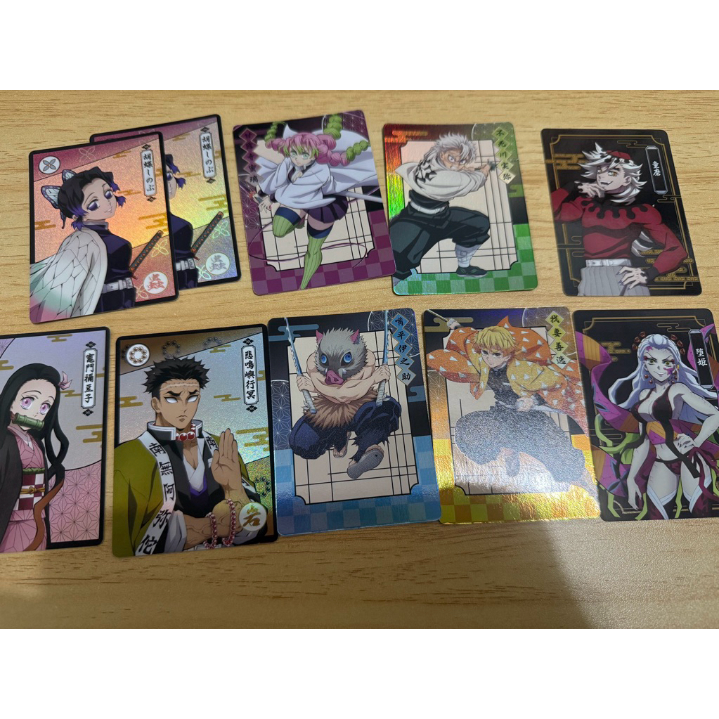 官方正版 台灣限定 鬼滅之刃 快閃店 抽卡機 上弦鬼月 無限城 人物卡 收藏卡 小卡 閃卡 戀柱 墮姬 蝴蝶忍