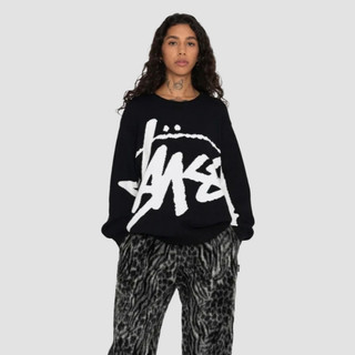 多色可選 Stussy Stock Sweater 大字母草寫logo 美式針織毛衣 保暖 男女同款 Stussy 毛衣