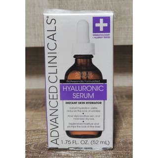 (全新)美國 Advanced Clinicals透明質酸精華52ml（保濕精華/精華液/玻尿酸）