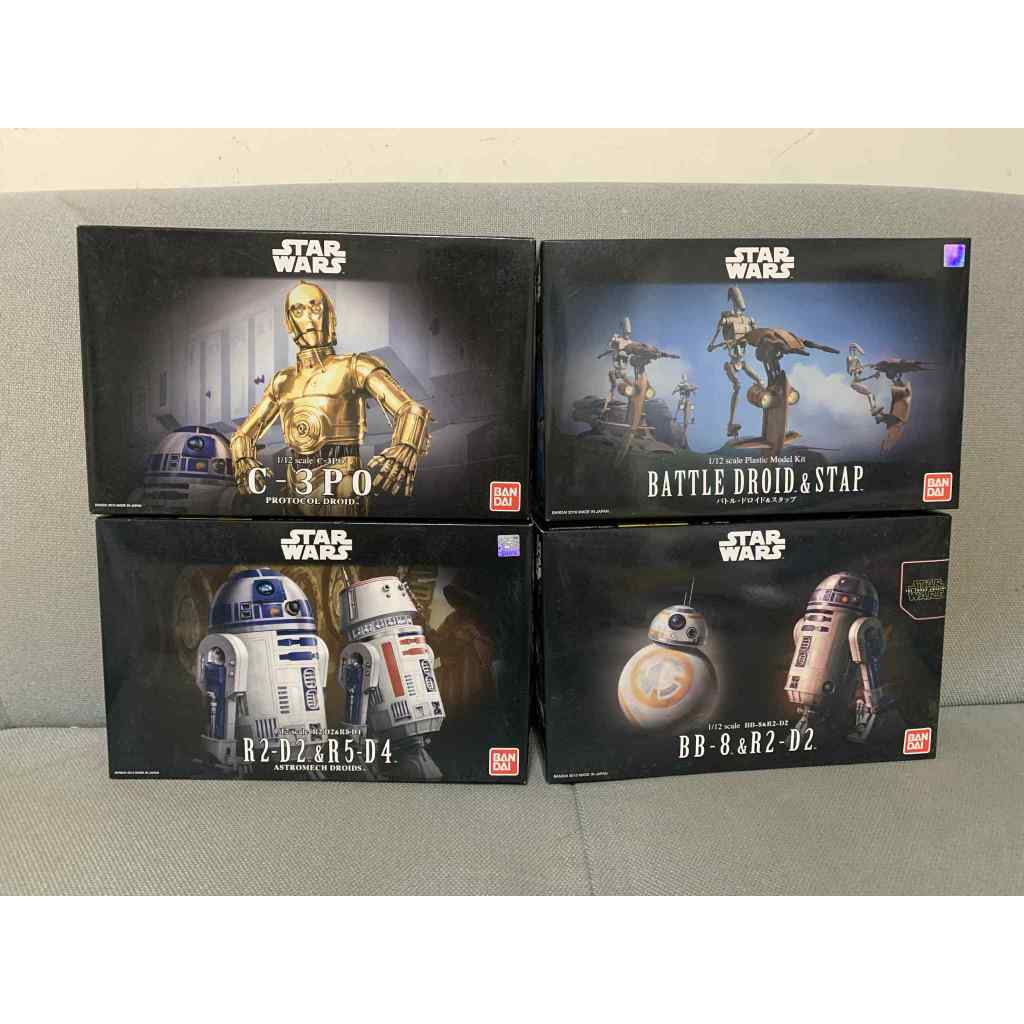[bm] 萬代 星際大戰 模型 C-3PO(電鍍版)/戰鬥機器人+STAP/R2-D2&R5-D4/BB-8&R2-D2