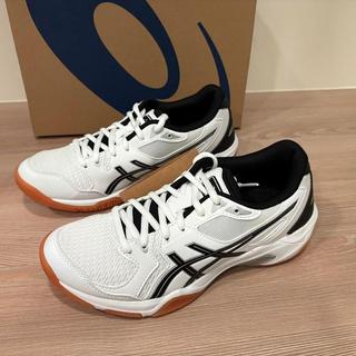 Asics 亞瑟士 Gel-rocket女鞋 透氣 包覆 支撐 白黑 排羽球鞋 1072A056-104