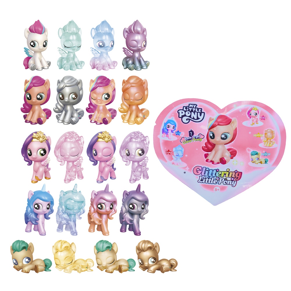 彩虹小馬晶透系列 隨機4入 My Little Pony 盲袋 公仔 萌粒 正版