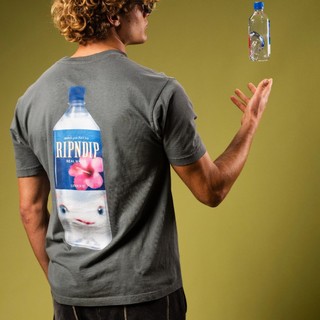 RIPNDIP REAL WATER TEE 炭灰色 短袖T恤 中指貓 台灣總代理-ALL