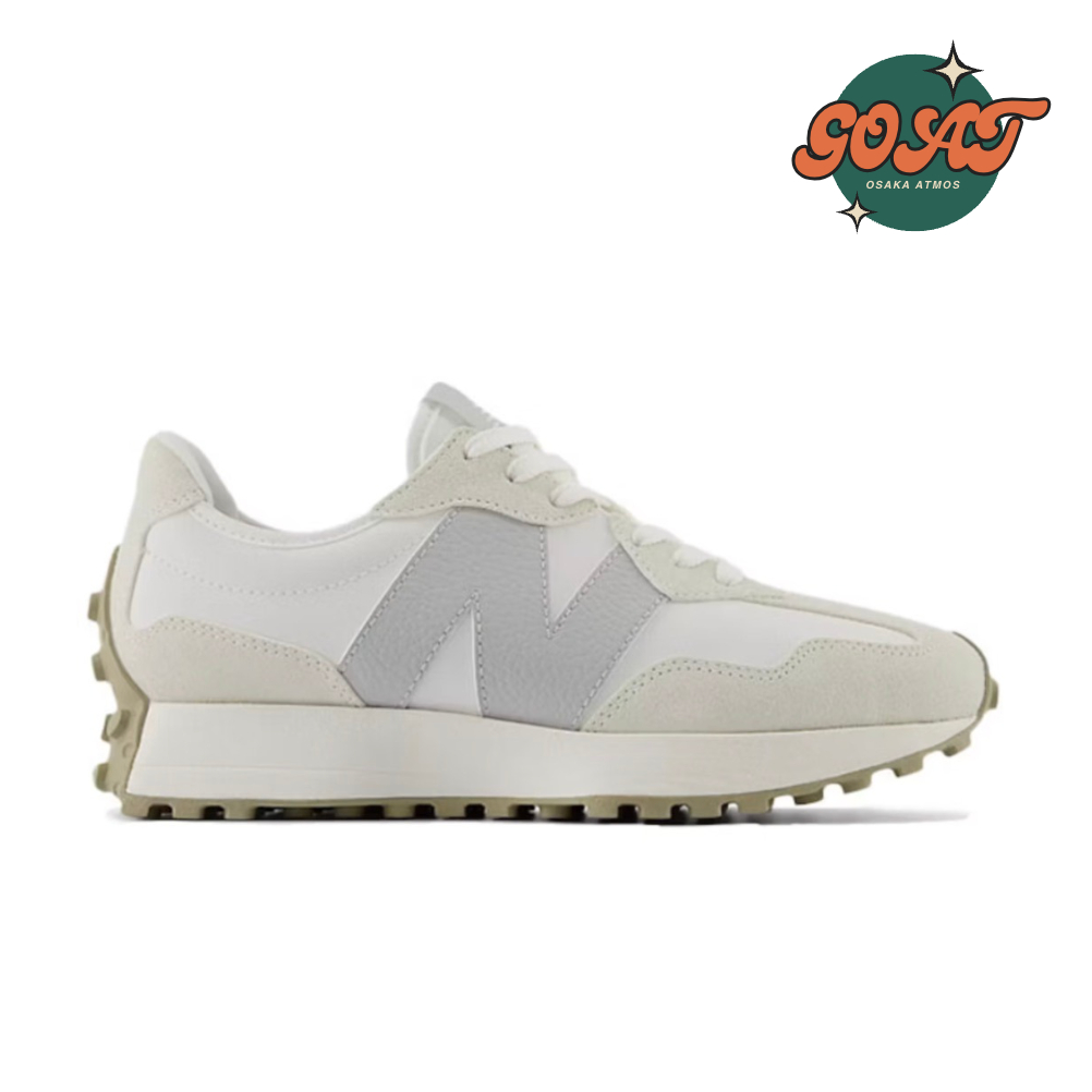 New Balance 327 海鹽灰 米白色 大N灰字 拼接 麂皮 透氣 復古 休閒 女鞋 WS327K
