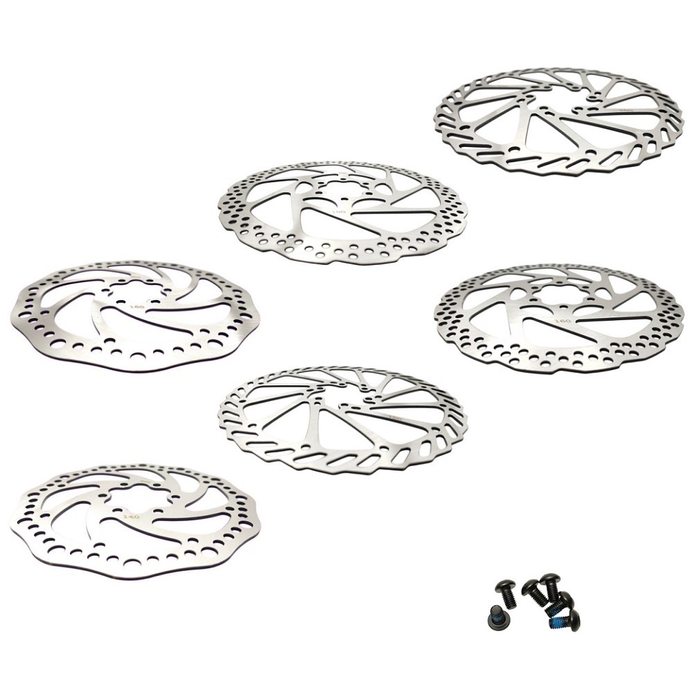 國際六孔散熱碟盤 140mm 160mm 180mm 白鐵304不鏽鋼碟煞盤 自行車散熱碟盤 剎車盤 碟煞盤 剎車碟片