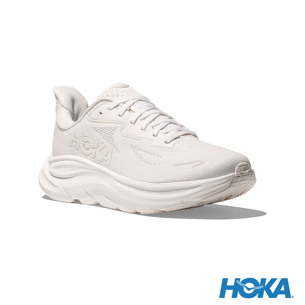 [阿爾卑斯戶外] HOKA 男 Clifton 10 寬楦 路跑鞋 白/白 1162032WWH