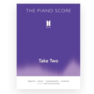 ❦現貨 BTS 鋼琴譜 THE PIANO SCORE : BTS Take Two 鋼琴譜 韓國直送