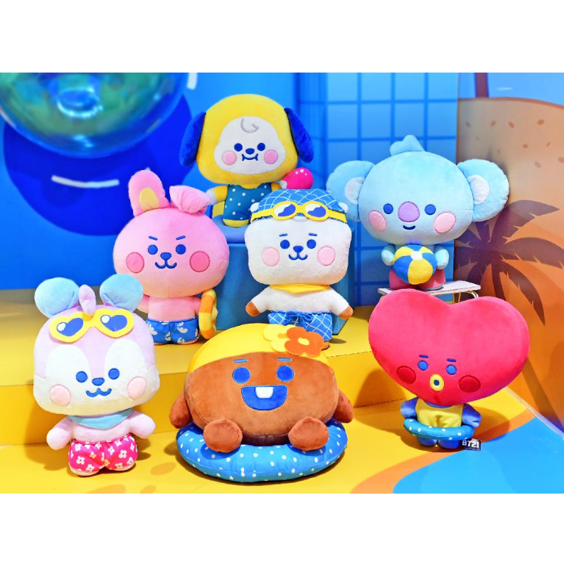 正版授權 BT21 BABY海灘系列娃娃 BT21玩偶 防彈少年團娃娃 宇宙明星娃娃 TATA 娃娃 (共7款)