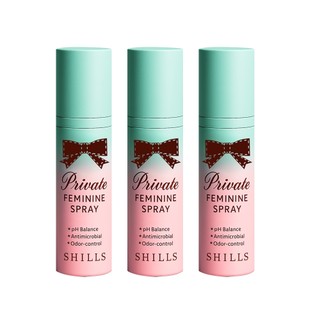 【SHILLS舒兒絲】私密清新沁涼抗菌噴霧3入組