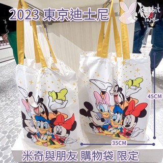 台灣現貨秒出 東京迪士尼 FlagShip Tokyo 米奇 米妮 朋友 白底 圖案 隨身購物袋 聯名限量 100週年