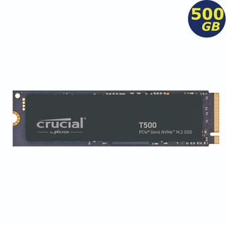 Crucial T500 500GB PCIe Gen4 NVMe M.2 SSD CT500T500SSD8 美光