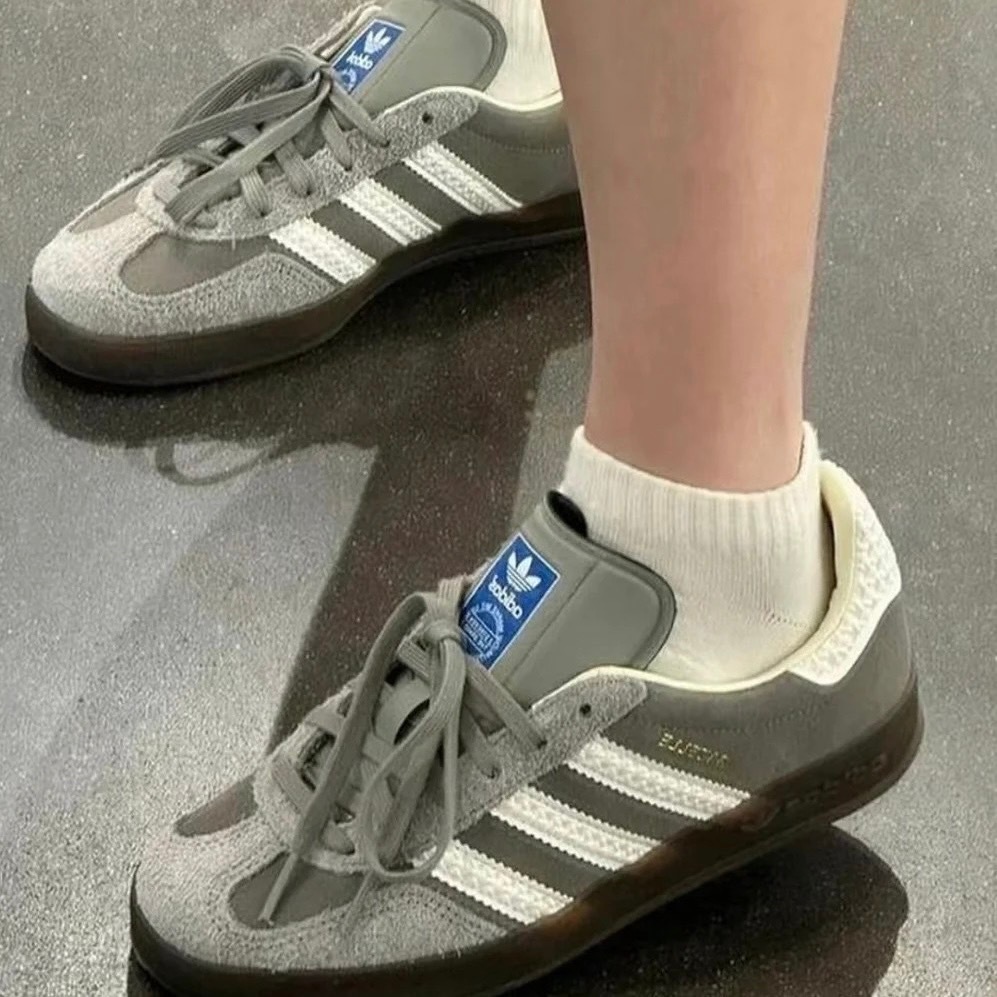 實體店面 Adidas 愛迪達 GAZELE INDOOR 德訓鞋 森巴  SAMBA 復古 焦糖底 灰色 IF1807