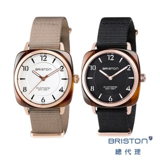BRISTON CHIC 小方糖錶 黑色 白色 玫瑰金框 禮物 玳瑁框 時尚百搭 石英錶 女生手錶 女錶 手錶 36MM