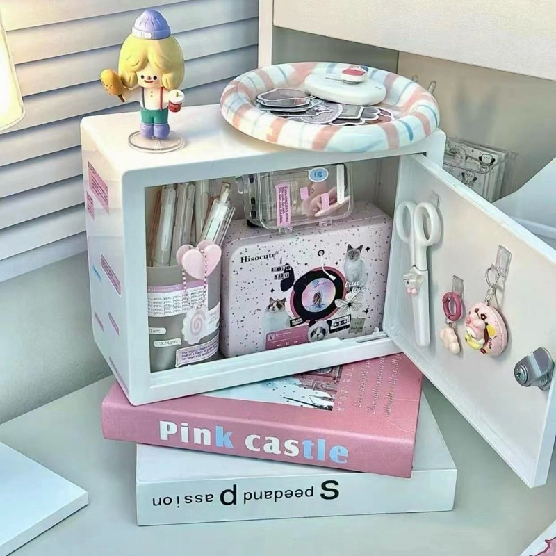 ꒰Fairy’s Life꒱妳的秘密保險箱💖美式復古風帶鎖收納櫃🔒保險箱 保險櫃 帶鎖收納盒 收納箱 隱私收納盒
