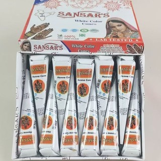 白色Henna 人體彩繪膏 短暫紋身 繪畫顏料