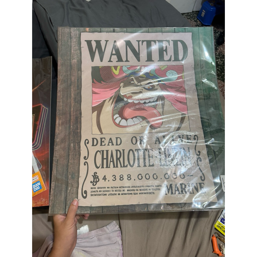 二手 無摺痕 "單售特典懸賞令" 非海報 ZERO 海賊王 超激戰 四皇 夏洛特 莉莉 大媽 花魁玲子 鬼島怪物決戰