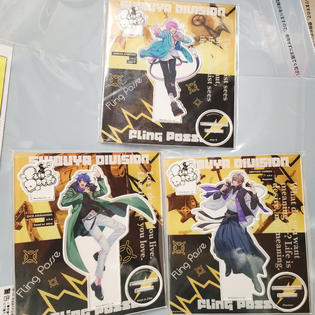 【催眠麥克風】日本正版  飴村亂數 夢野幻太郎 有栖川帝統 2nd Battle 壓克力立牌