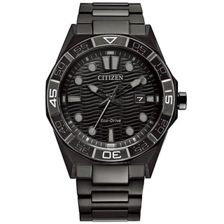 聊聊甜甜價◆CITIZEN 星辰 光動能 海浪紋 腕錶 父親節禮物 AW1855-52E