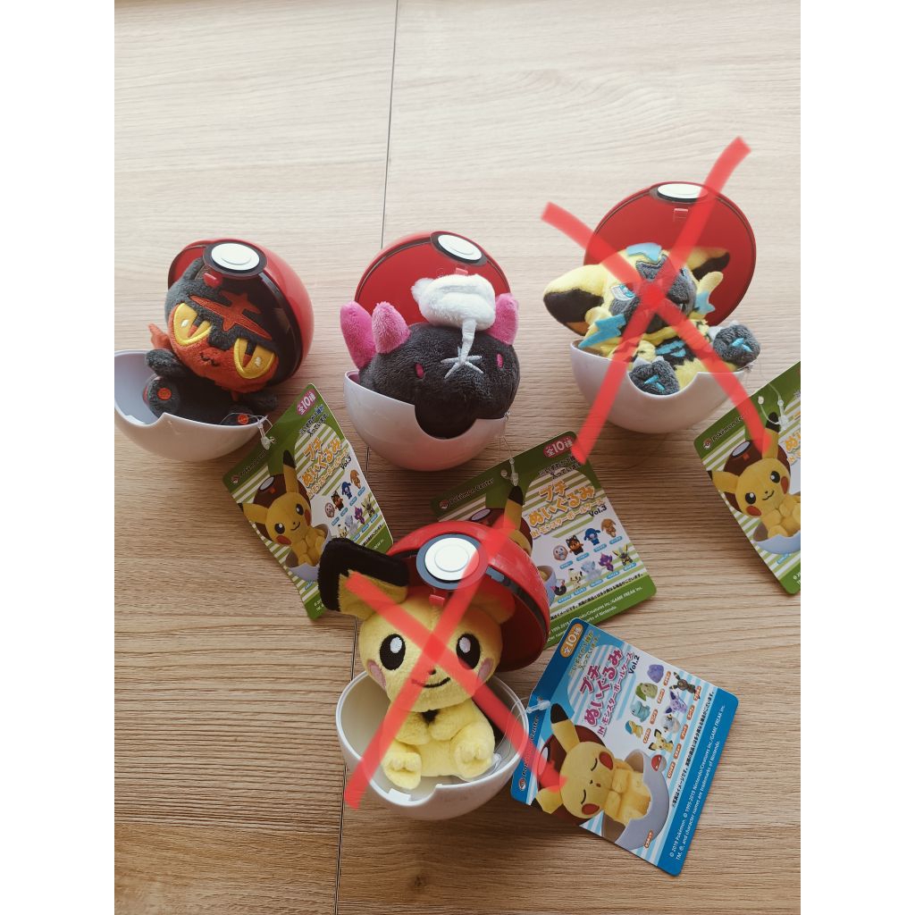［全新］寶可夢 精靈球玩偶 火斑喵 拳海參 太陽伊布