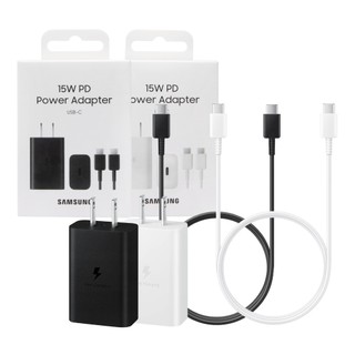 Samsung三星 台灣原廠官方 15W 快充通用型旅充組 含 Type C to Type C 線【EP-T1510】