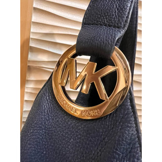 正品MK Michael kors 藍色托特包手提包單把包包免運費