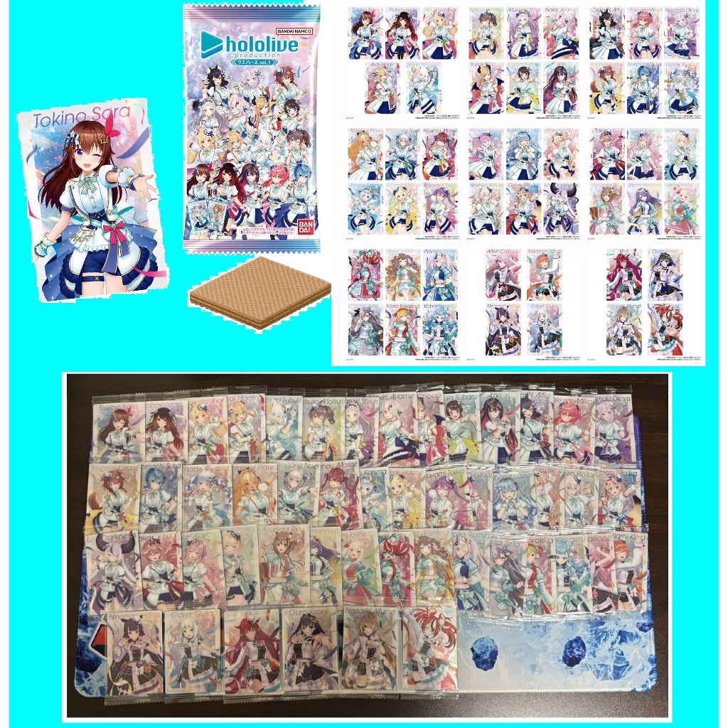 HOLOLIVE 威化餅卡 vol.03 第五彈 星街櫻巫女白上TOWA兔田船長百鬼風真 一番賞資料夾