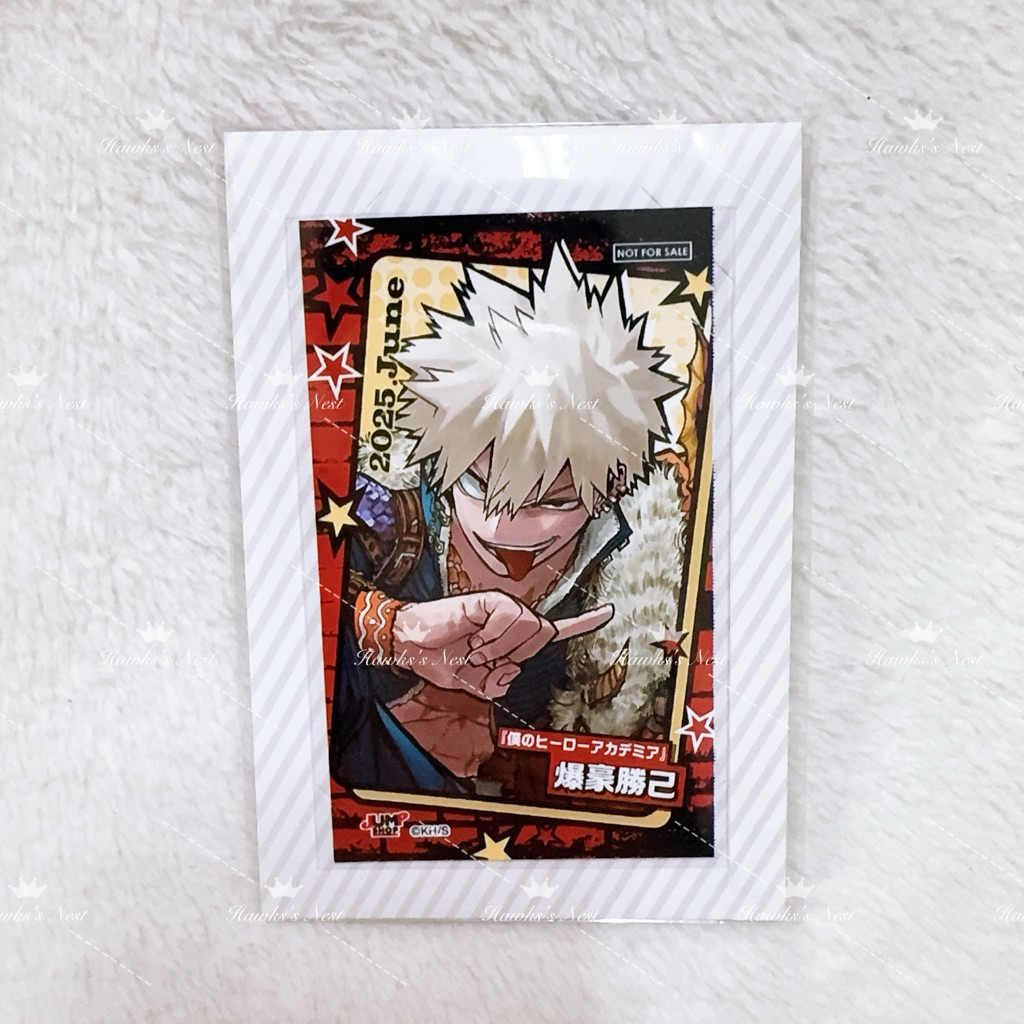 我的英雄學院 JUMP SHOP積分卡 綠谷 爆豪 轟焦凍 霍克斯