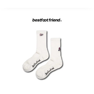 BFF Symptom Socks WhiteButterfly Letter 白色 蝴蝶 中筒襪 BF23006-WH
