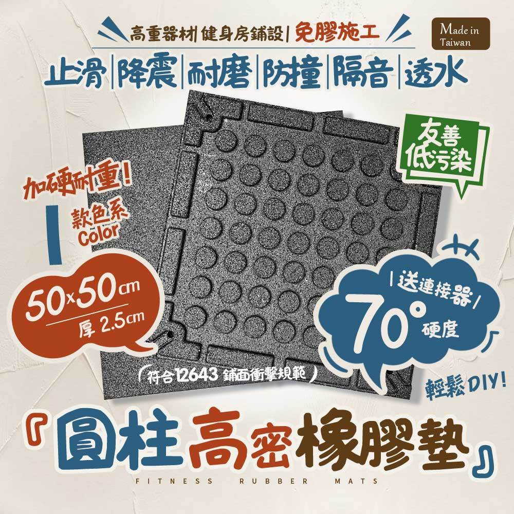 【本富地墊】厚2.5cm高密度健身墊【台灣製★現貨附發票】緩衝性佳、送連接器│減震墊、吸音墊、重訓墊、耐重墊、啞鈴墊