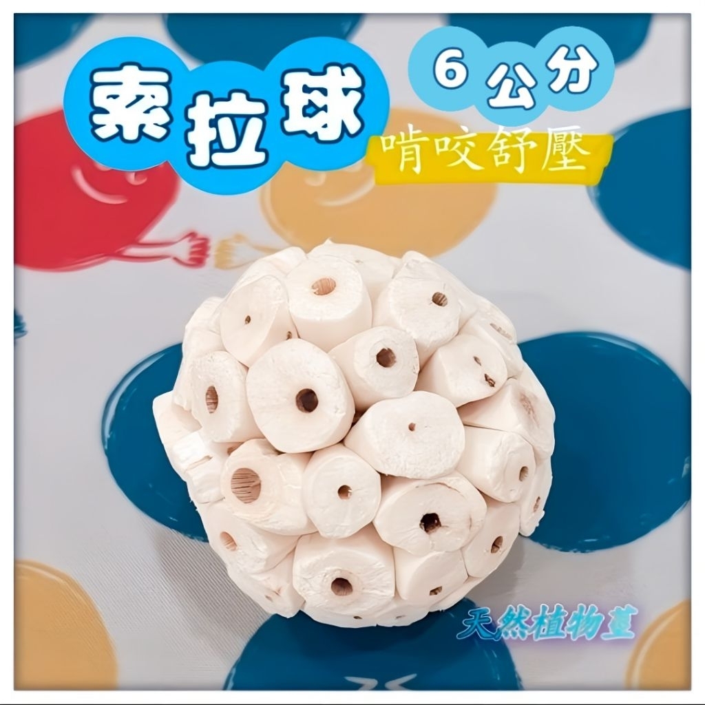 ☆小寵當家☆ 限時特賣索拉啃咬球 鸚鵡啃咬球 索拉球 通草球 小寵舒壓小球 天然植物莖製作