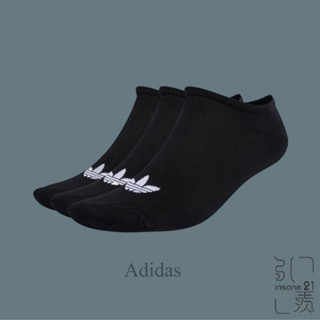 ADIDAS ORIGINALS 黑 短襪 隱形襪 三葉草 S20274【Insane-21】