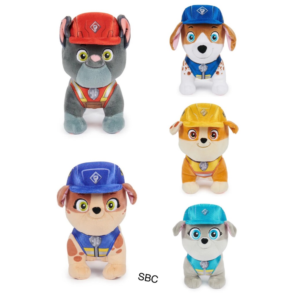 《正版》汪汪隊立大功-Rubble&Crew 狗狗絨毛娃娃