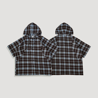 【QUEST】現貨 QUEST PLAID HOODED SS SHIRT 連帽 格紋襯衫