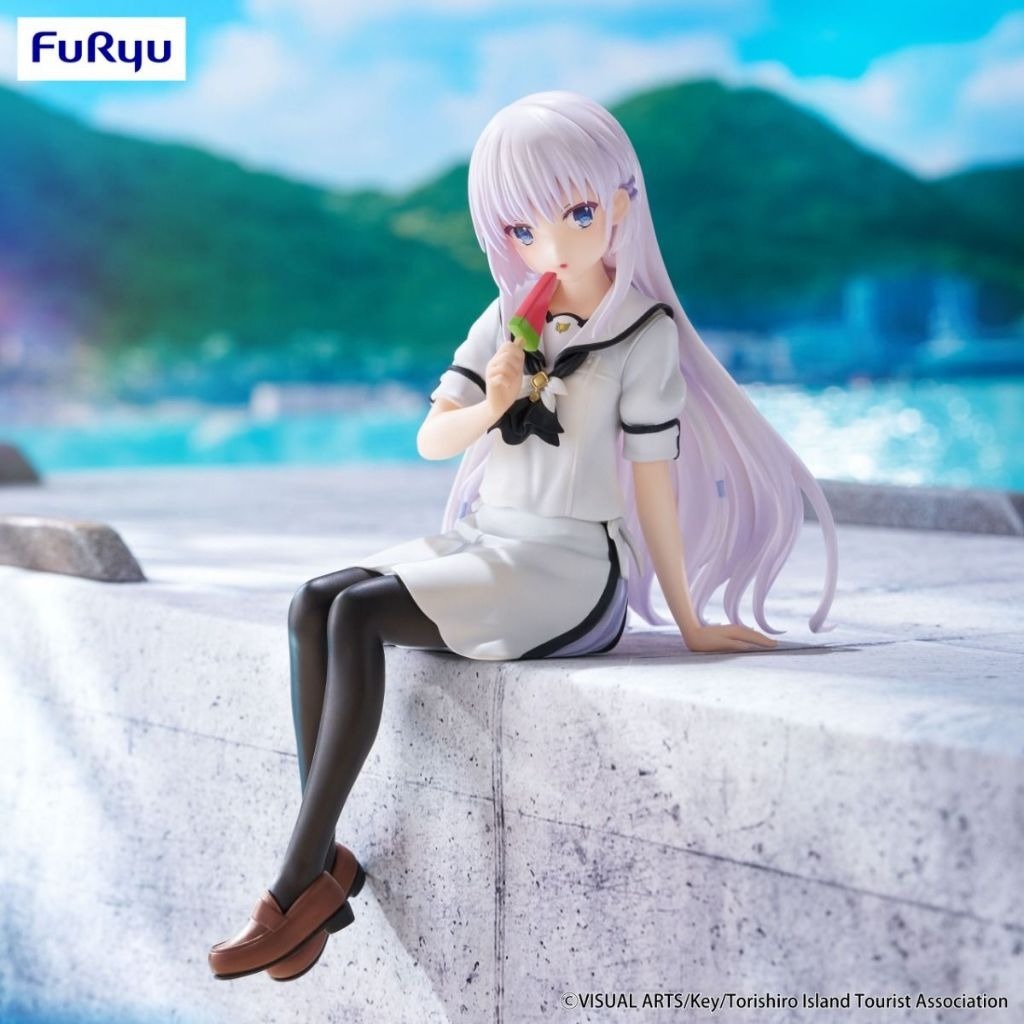 🦈大鯊日舖 日版全新現貨 FuRyu Summer Pockets 鳴瀨白羽 坐姿 泡麵蓋 模型 公仔 景品  