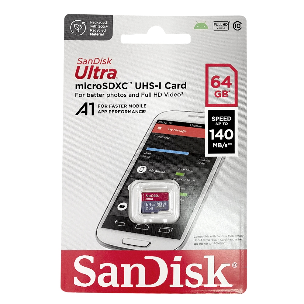 SANDISK 64GB A1 高速記憶卡 適合監視器長期使用