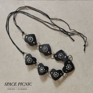 Space Picnic｜愛心環扣綁繩腰帶-1色【2507217】