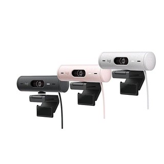 Logitech 羅技 Brio 500 網路攝影機 石墨黑/珍珠白/玫瑰粉