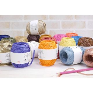 【新顏色上市】hamanaka 環保材質 帽子 包包材料 0200 Eco Andaria 紙線 當天出貨 買線送講義