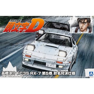 AOSHIMA 青島 1/24 頭文字D #2 高橋涼介 FC3S RX-7 第五卷 秋名對決式樣 東海模型
