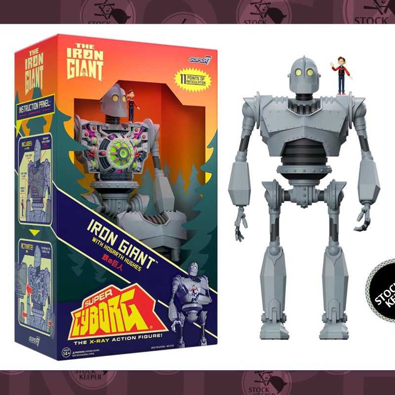 ◀倉庫掌門人▶SUPER7 Iron Giant X-Ray 11吋 鐵巨人 小男孩 Super Cyborg 機器人