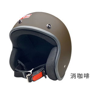 EVO 安全帽 CA-310 素色 復古騎士帽 消光咖啡 CA310L 半拆洗 正版授權 復古帽 半罩