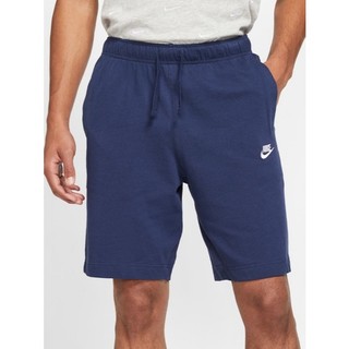 當天出貨NIKE SPORTWEAR SHORTS 電繡 小勾 字勾 深藍 短褲 休閒短褲