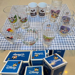 Disney迪士尼 米奇米妮馬克杯 玻璃杯 湯杯 儲物罐