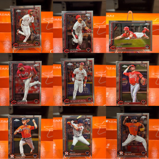 2025 Topps Chrome Baseball普卡-紅人/太空人/小熊/雙城/運動家