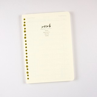 【conifer綠的事務】2026年25K八分割週誌內頁 適用6孔、20孔孔夾