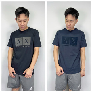 【New START精品服飾-員林】現貨 Armani Exchange AX 植絨方塊字母 短袖上衣 短袖 短T