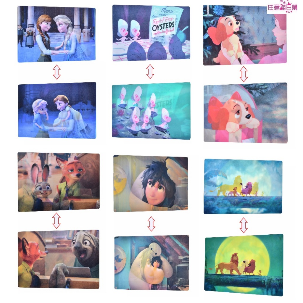 【日本空運預購】日本迪士尼 冰雪奇緣 艾莎安娜 牡蠣寶寶 小姐與流氓 動物方城市 尼克 茱蒂 杯麵 獅子王 明信片