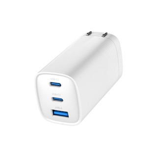 神音senin GaN 氮化稼 筆電 平板 65w PD QC 三星 安卓 三孔 快充頭 充電頭