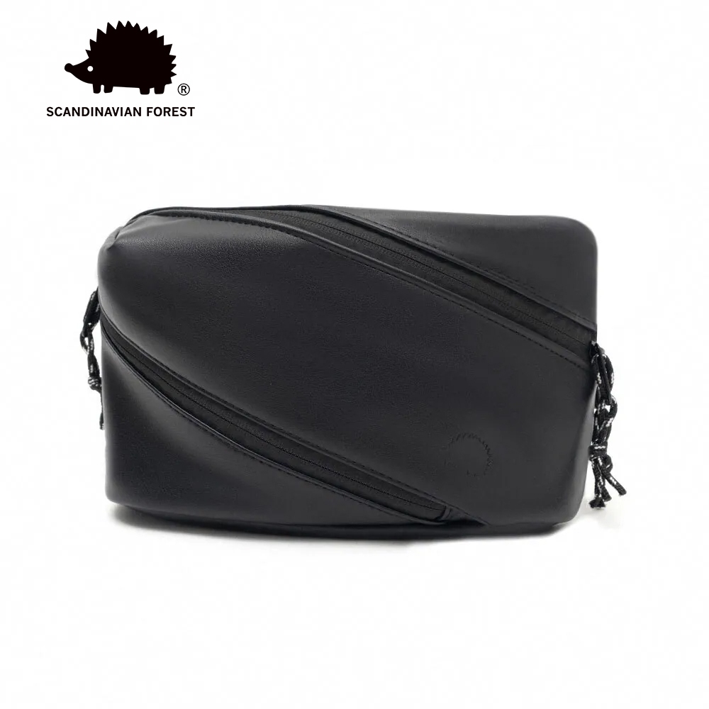 北歐小刺蝟-巴黎德州皮革拉鍊包 單肩包 側背包 小方包 防潑水 百搭 多功能 輕量 耐磨 機能背包 隔層