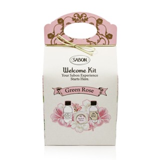 SABON 綠玫瑰明星三部曲推薦組 (沐浴油100ml+身體磨砂膏60g+身體乳50ml)